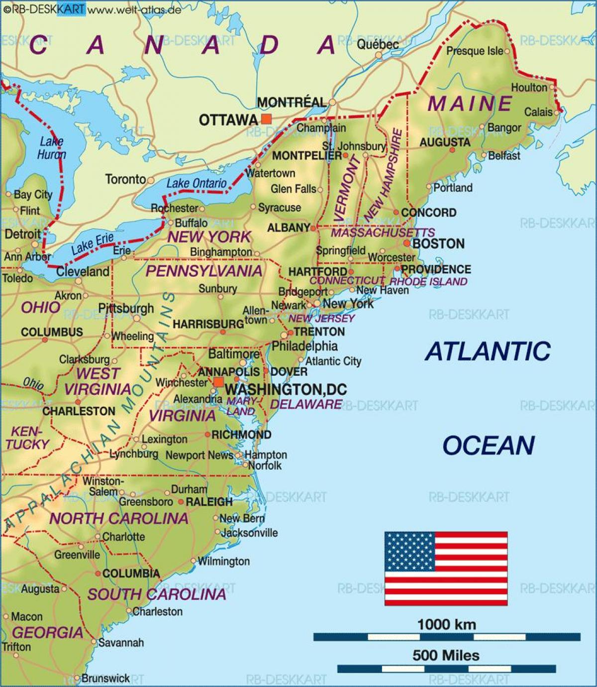 De Boston a nosaltres mapa