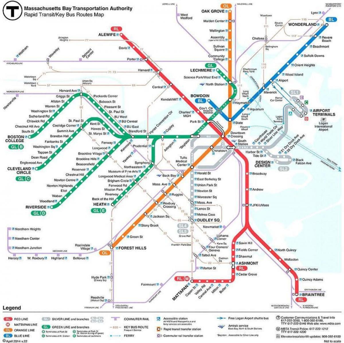 mapa de MBTA