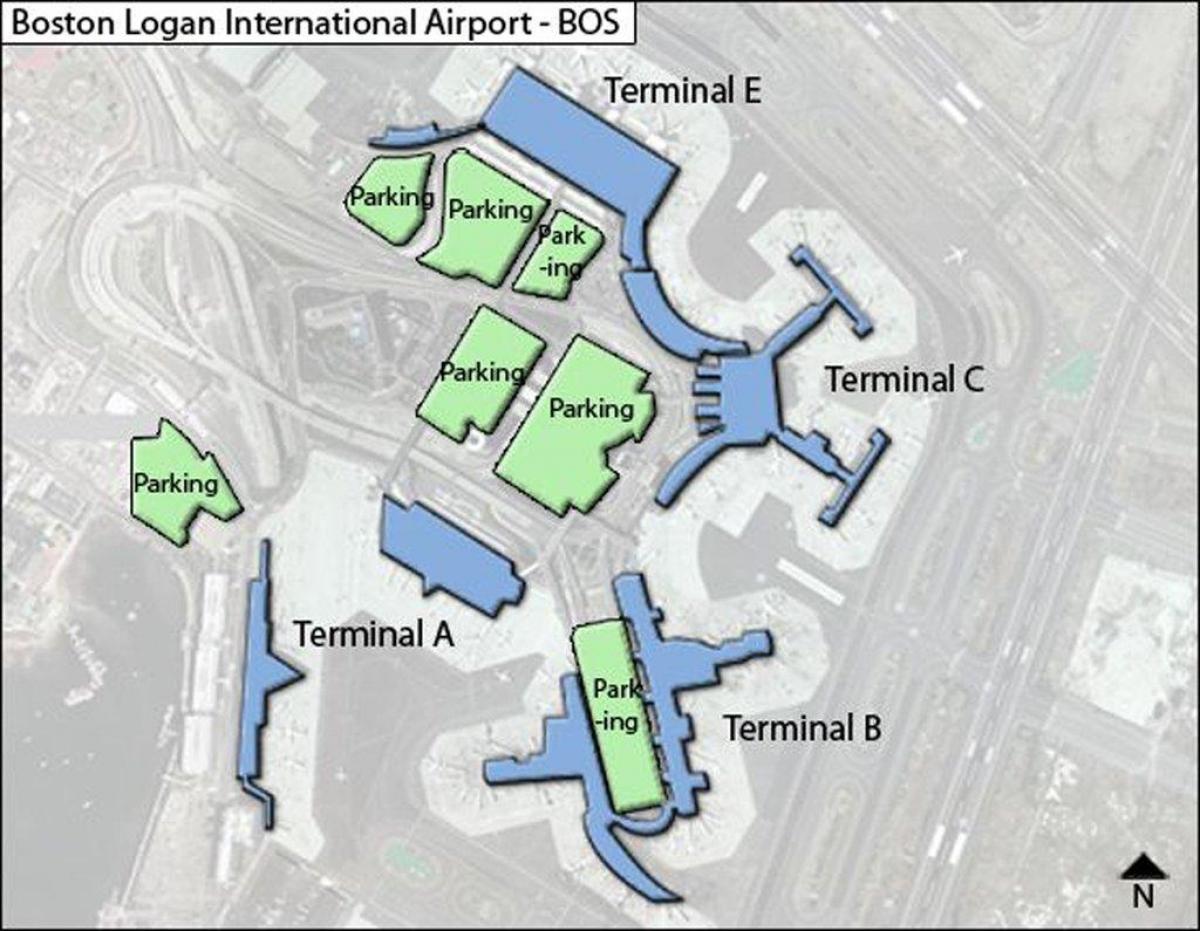 mapa de Logan airport terminal c