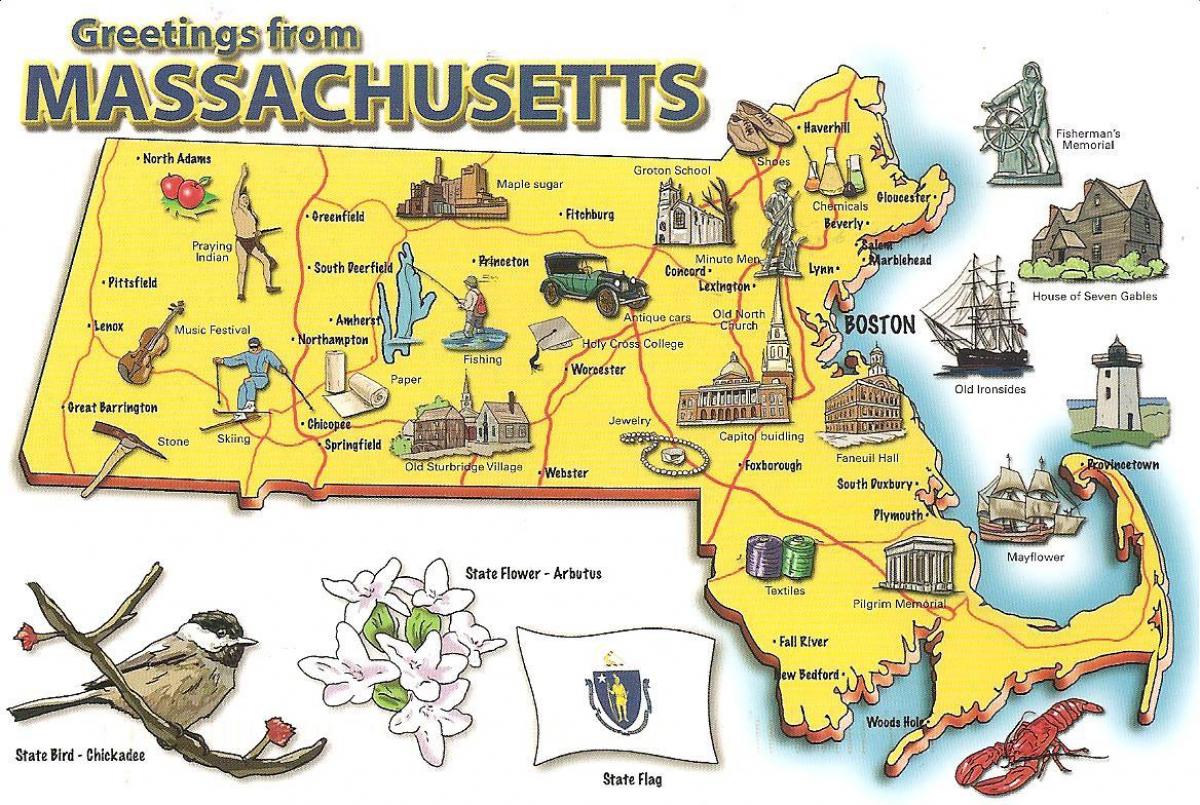 Nova Anglaterra, els estats units mapa