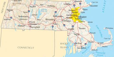 Boston en un mapa