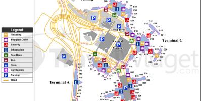 Mapa de l'aeroport de Boston