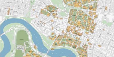 La universitat de Harvard campus mapa