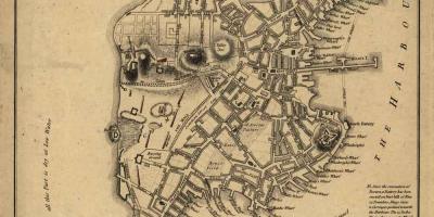 Mapa històric de Boston