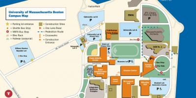 Umass Boston campus mapa