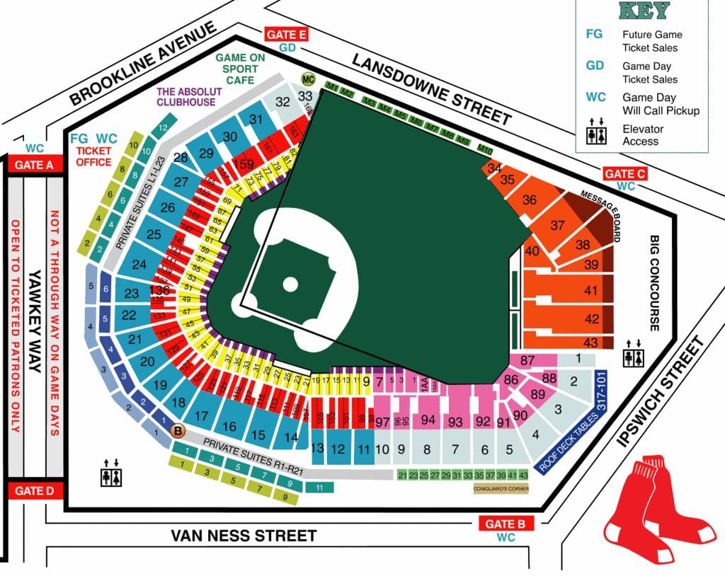 Fenway seient mapa