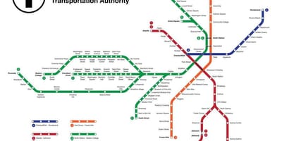 Metro de Boston mapa